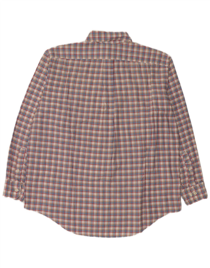 B.D. Baggies Herren-Flanellhemd XL, blau kariert, Baumwolle