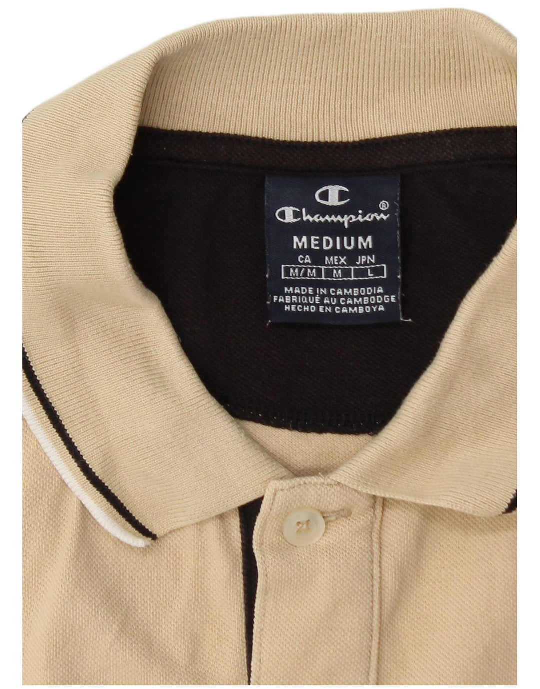 CHAMPION Herren Poloshirt Mittelbeige