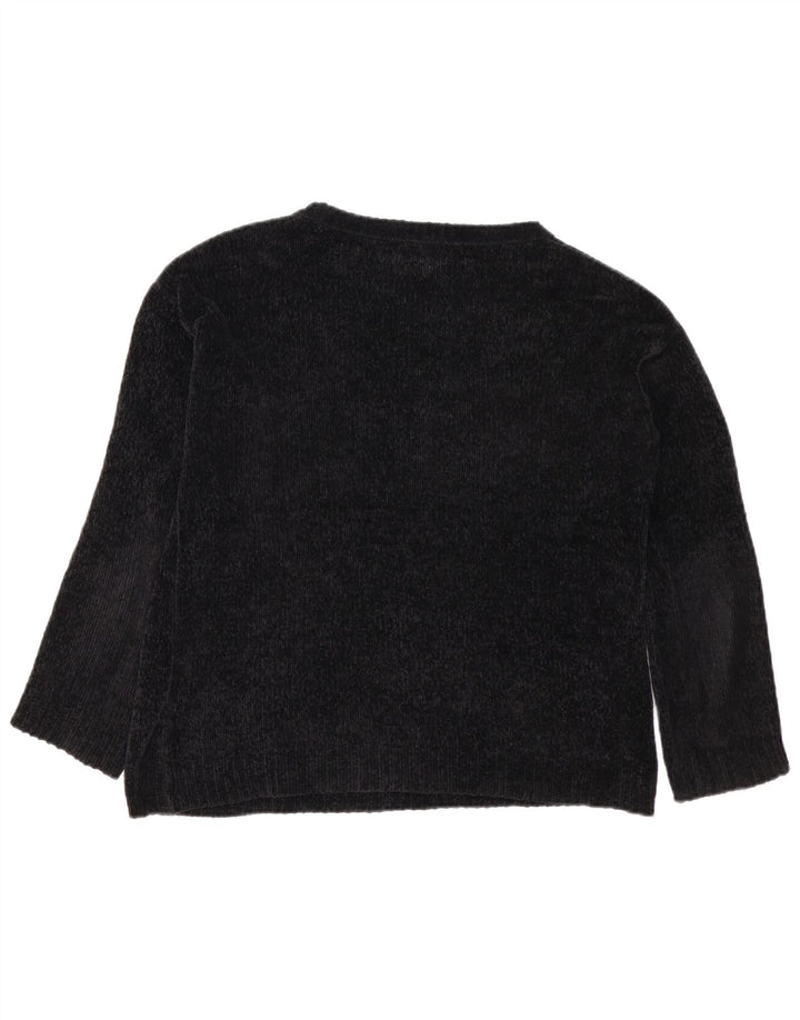 VOLCOM Damen Übergroßer Pullover mit U-Boot-Ausschnitt, US 0/2 XS, schwarze Wolle