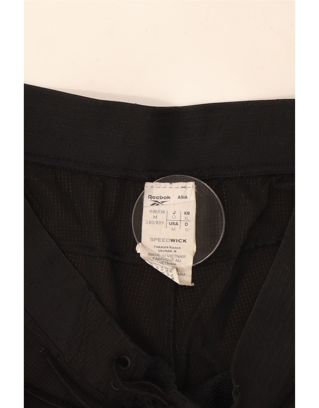 Reebok Herren Badeshorts Medium Schwarz Polyester