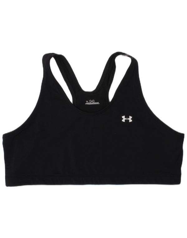 Under Armour Womens Graphic Sport Bra Top XL Schwarz Nylon Sport