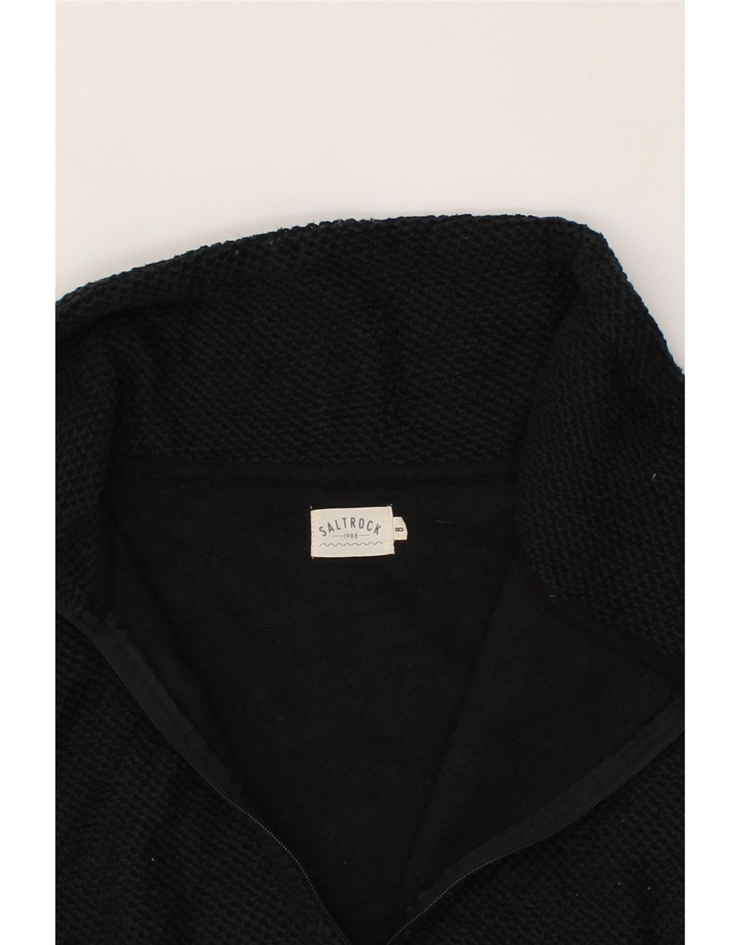 SALTROCK Womens Tracksuit Top Jacket UK 8 Small Black Cotton Vintage Saltrock and Second-Hand Saltrock from Messina Hembry 