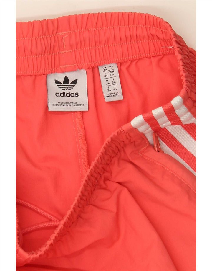 Adidas Damen Trainingshose Jogger UK 10 Small Orange Polyester