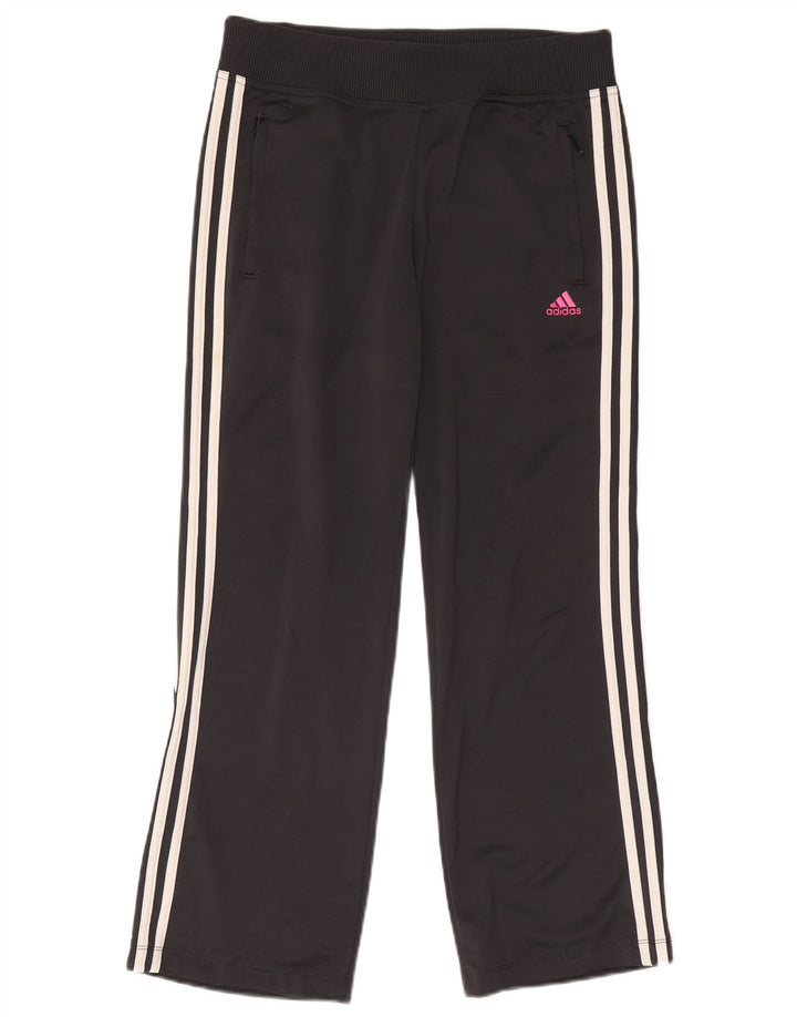 Adidas Damen Trainingshose UK 14 Mittelgraues Polyester