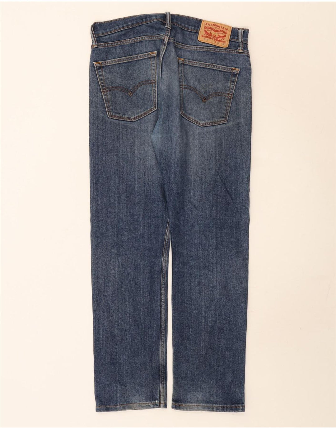 Levi's Herren 513 Straight Jeans W32 L30 Blaue Baumwolle