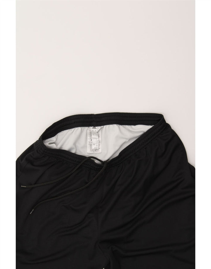 ADIDAS Womens Climalite Sport Shorts UK 14 Large  Black Polyester Vintage Adidas and Second-Hand Adidas from Messina Hembry 