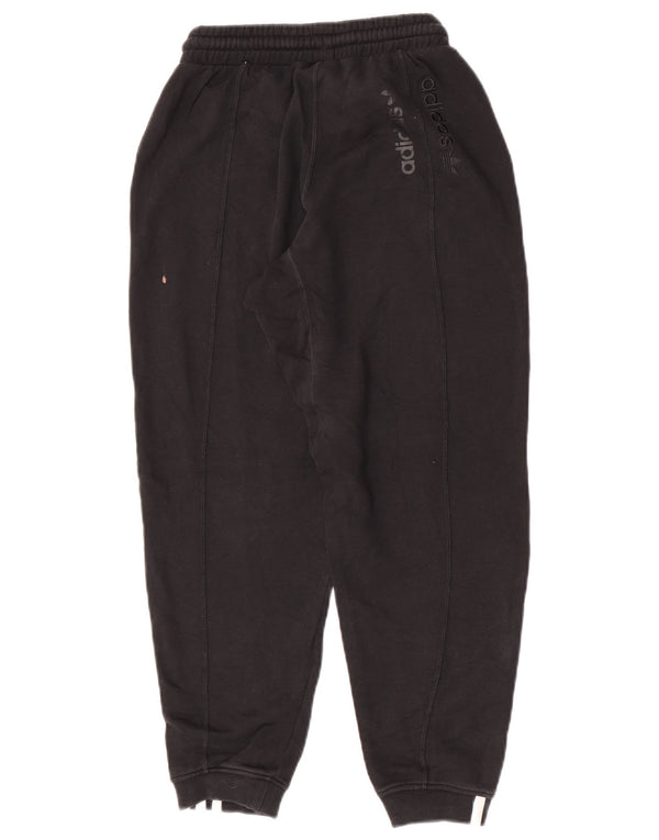 Adidas Damen Trainingshose Jogger UK 4 XS Schwarz Baumwolle