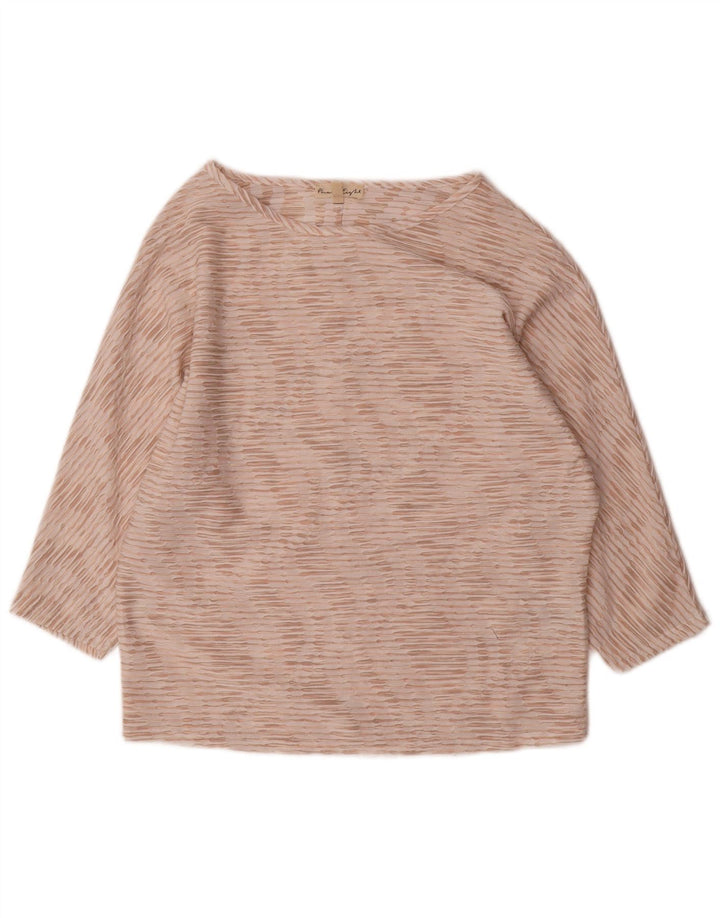 PHASE EIGHT Damen-Blusenoberteil mit 3/4-Ärmeln, UK-Gr. 12, Mittelrosa, Polyester