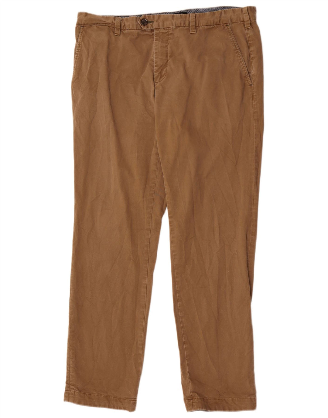 Gerade Anzughose für Herren von Ted Baker, W36, L31, beige Baumwolle