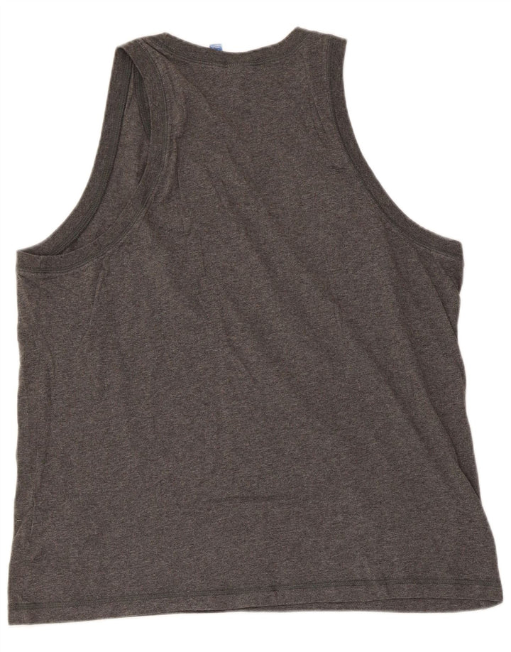 Adidas Herren Graphic Vest Top Große graue Baumwolle