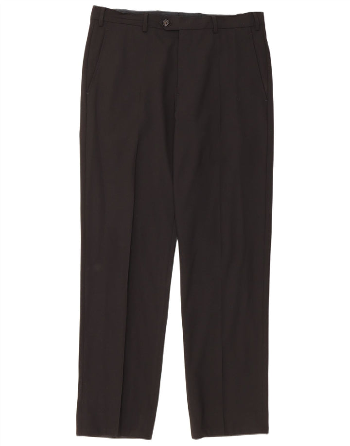 Armani Herren gerade Anzughose W32 L31 Schwarz