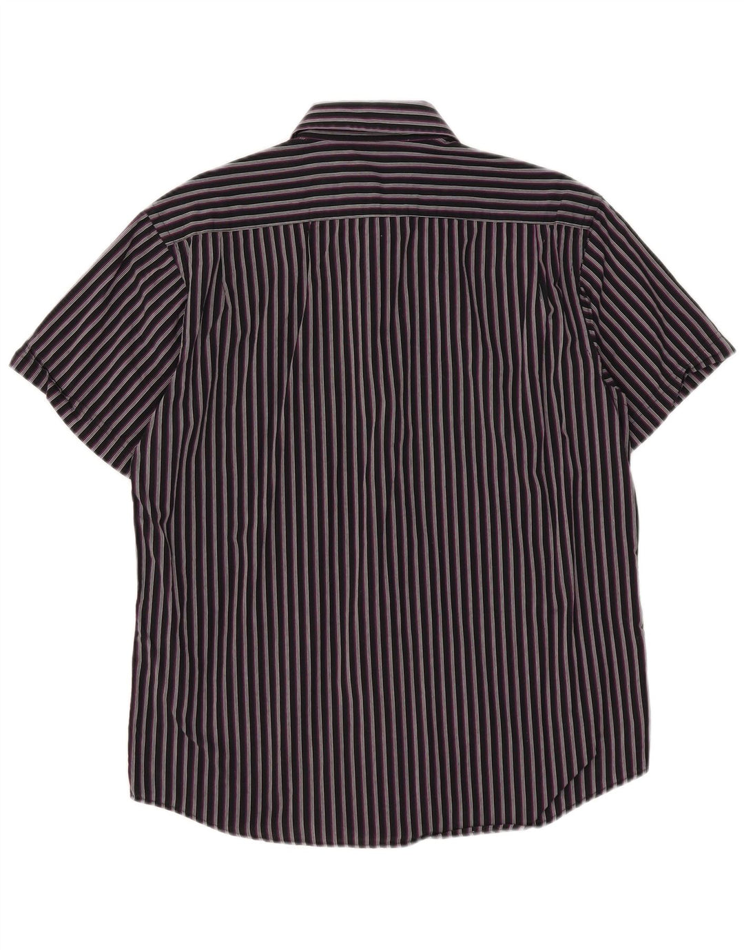 Ben Sherman Herren-Kurzarmhemd, groß, schwarz gestreift, Baumwolle