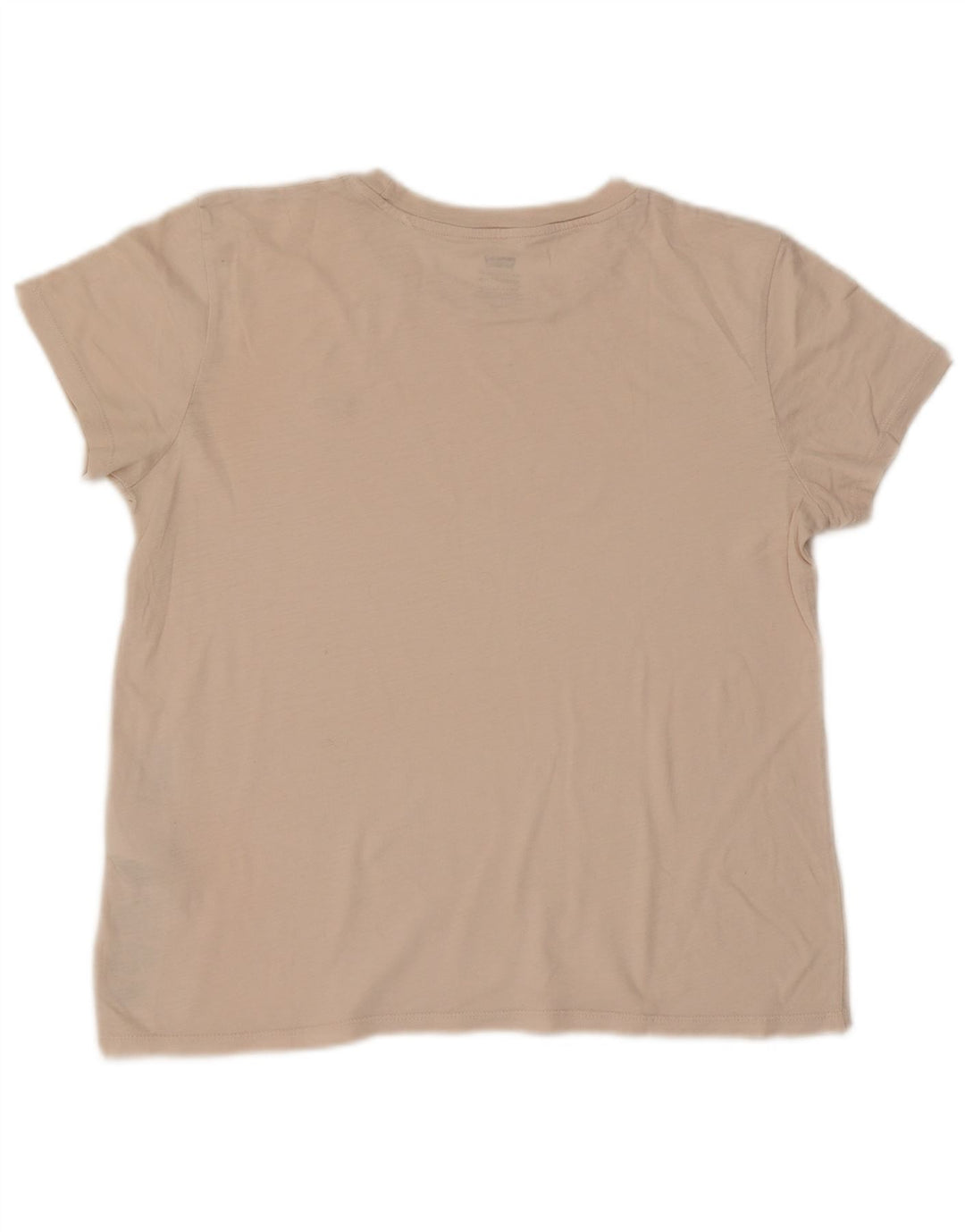Levi's Damen Perfect Crew T-Shirt Top UK 14 Medium Beige Baumwolle
