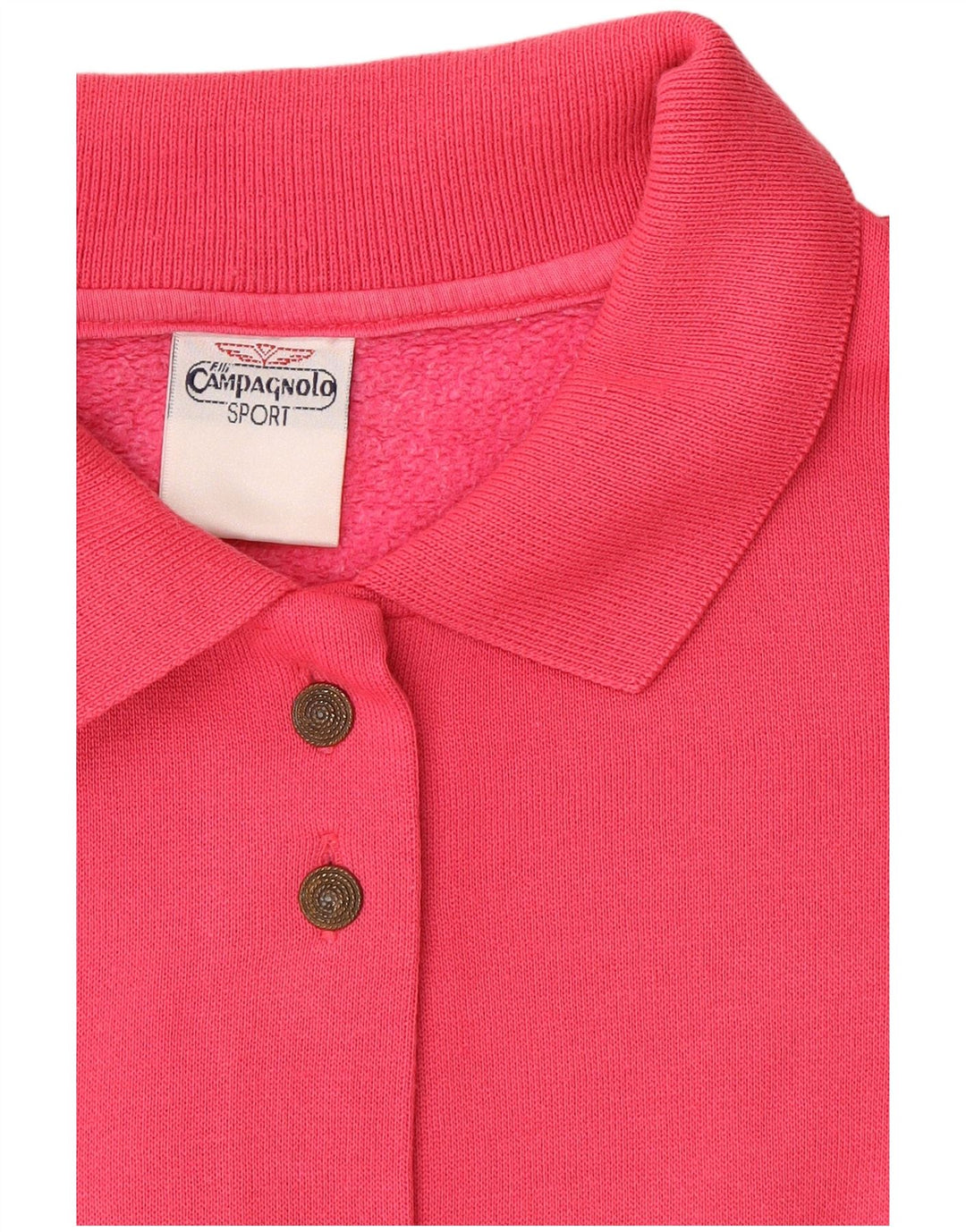F.LLI Campagnolo Damen Sweatshirt Pullover UK 16 Large Pink Geometrisch