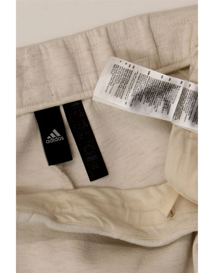 Adidas Damen-Trainingshose UK 12/14 Mittelweiße Baumwolle