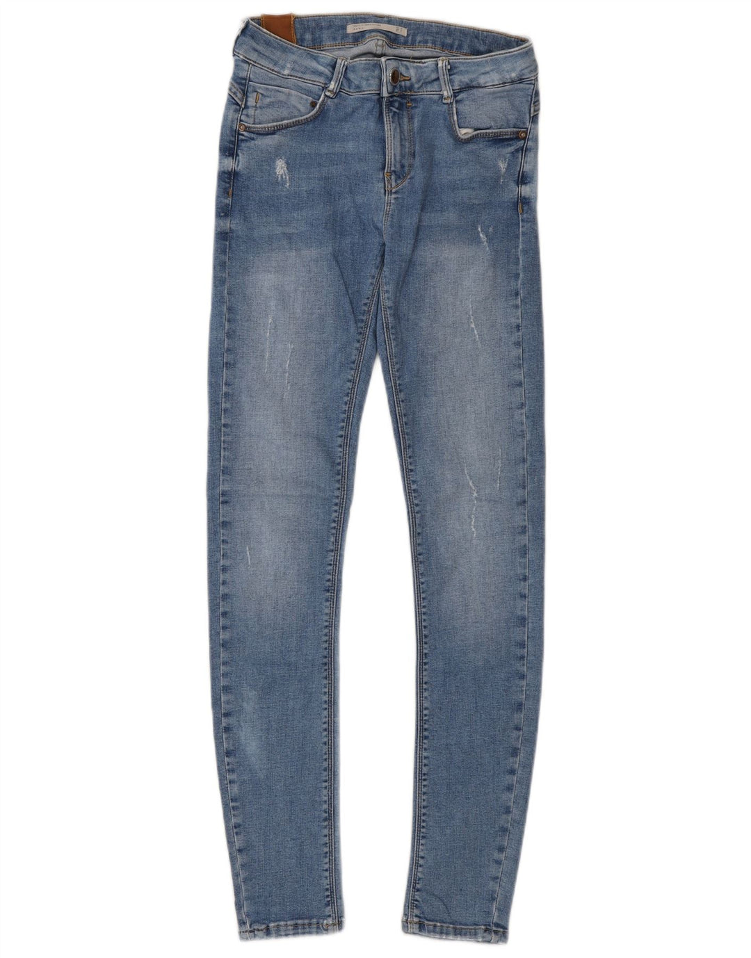 Zara Damen Röhrenjeans W25 L28 Blau