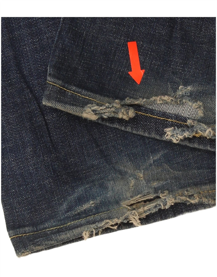 Lee Damen Leola Bootcut Jeans W28 L32 Marineblau Baumwolle