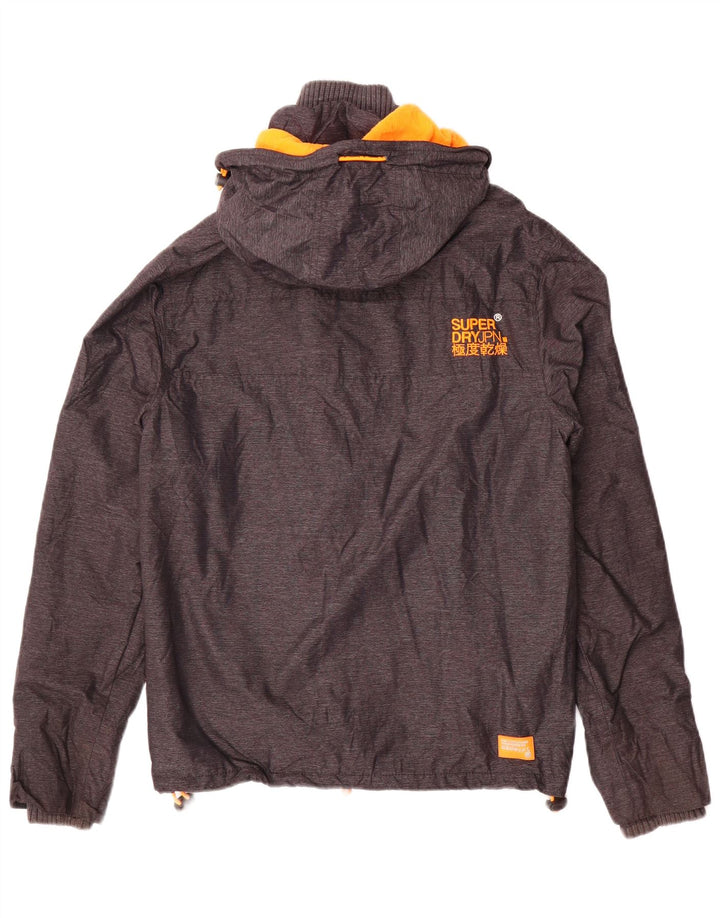 Superdry Herren Windcheater Kapuzen-Windbreakerjacke UK 36 Small Grau