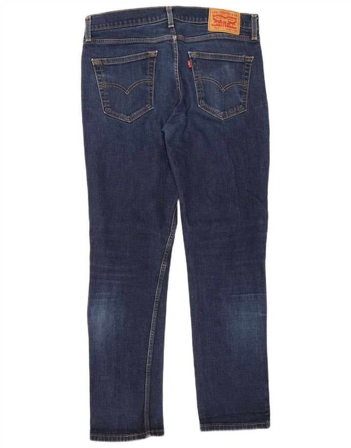 Levi's Herren 511 Slim Jeans W34 L32 Marineblau Baumwolle