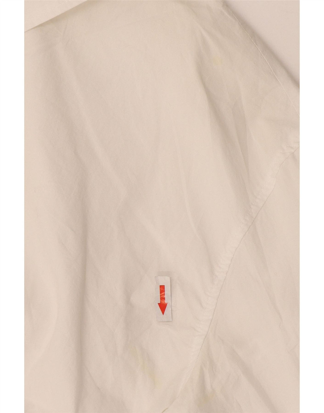 Zara Damen Crop Shirt Bluse UK 16 Mittelweiße Baumwolle