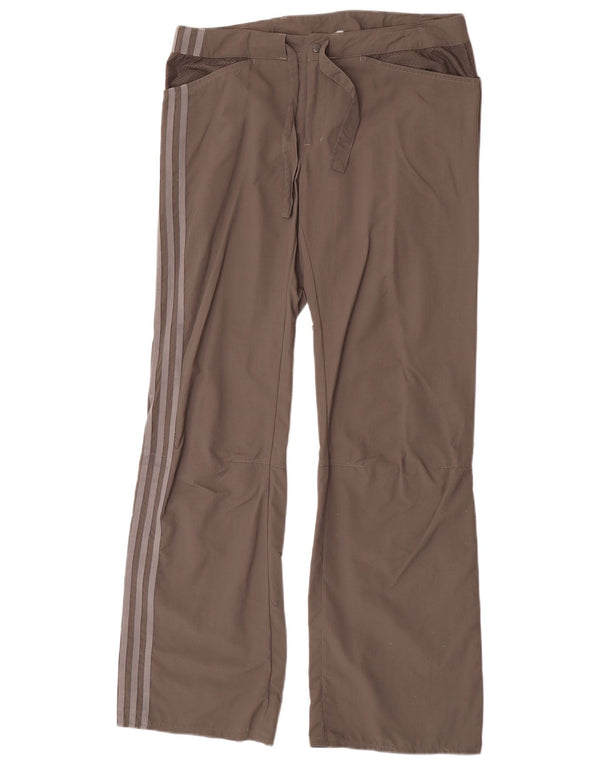 Adidas Damen Clima 365 Graphic Bootcut Hose UK 14 Medium W32 L32 Grau