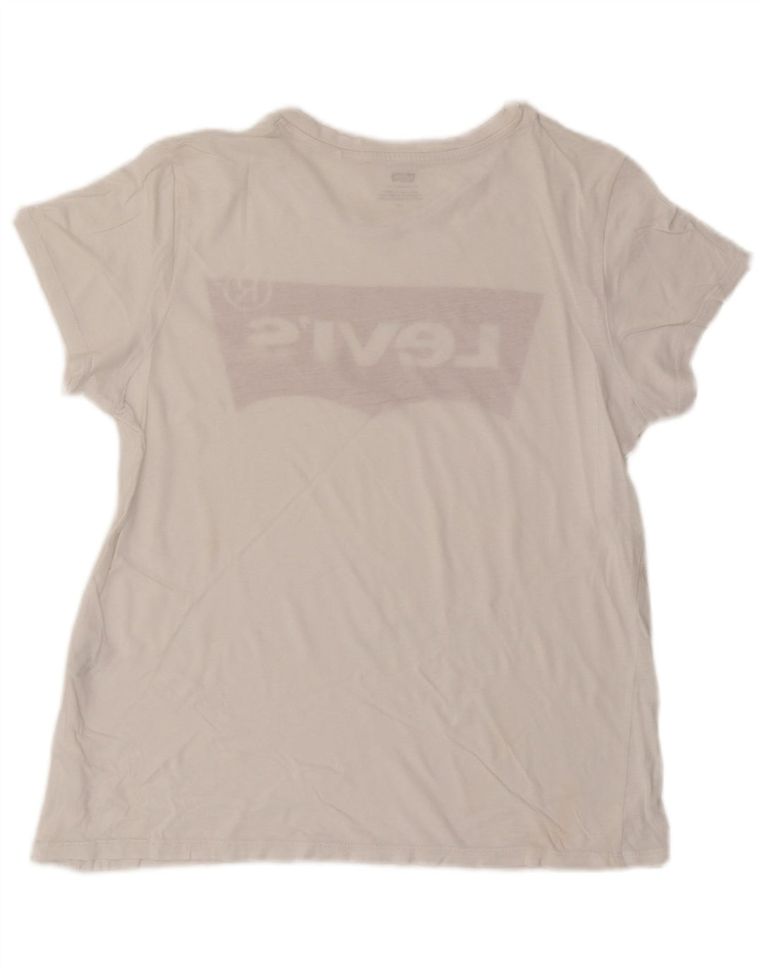 LEVI'S Damen Grafik-T-Shirt-Oberteil UK 16 Large Weiß