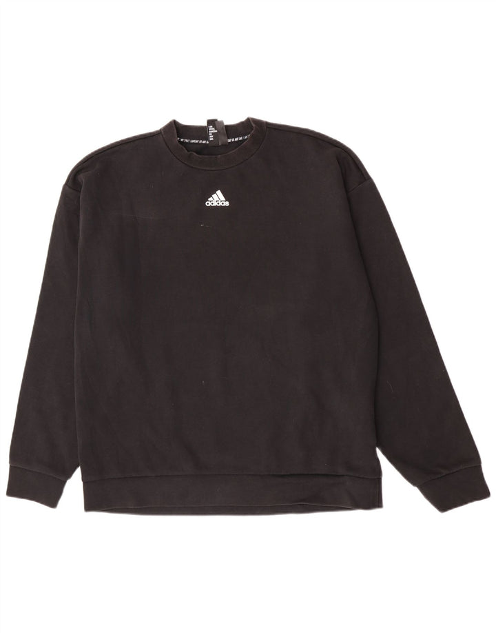 Adidas Herren Sweatshirt Pullover Large Schwarz Baumwolle