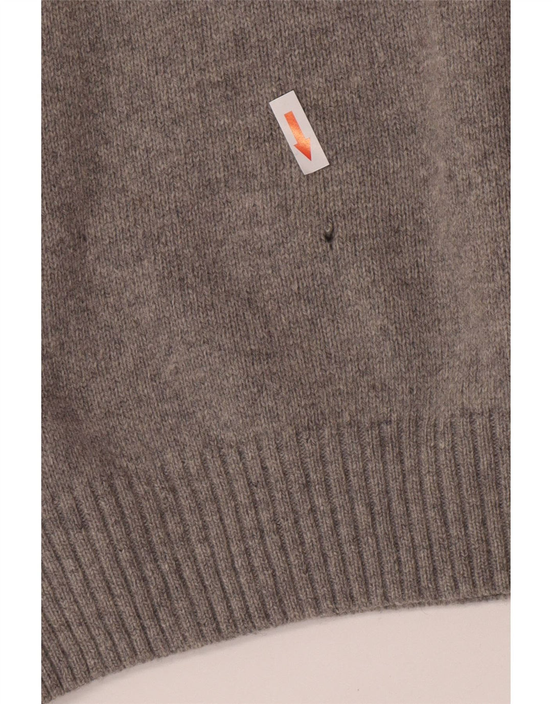 Murphy & Nye Herren-Pullover mit V-Ausschnitt, große graue Wolle