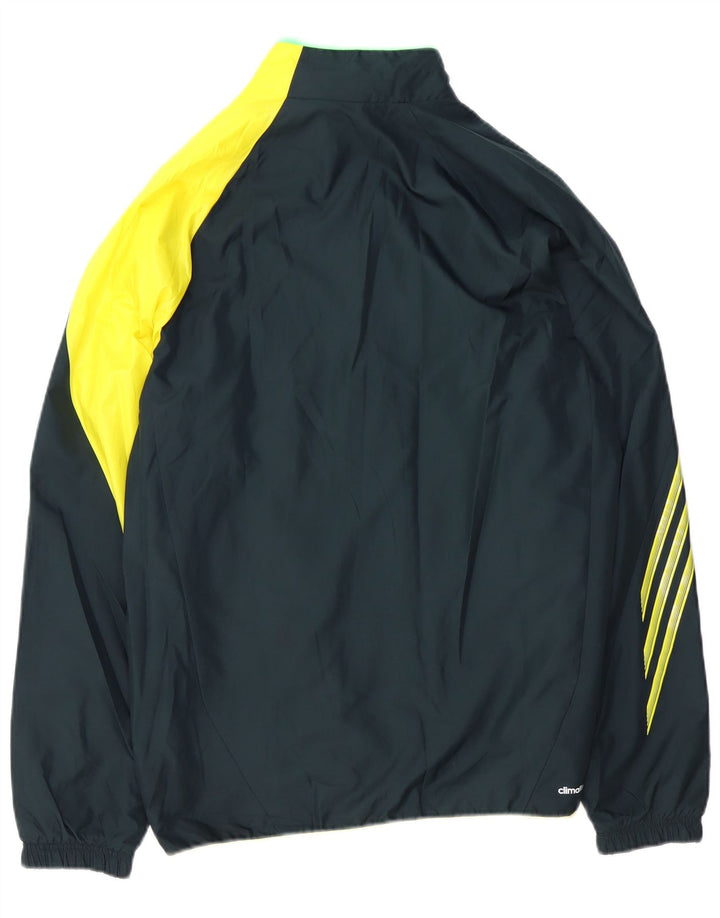 ADIDAS Herren Climalite-Trainingsanzug-Top-Jacke, groß, Marineblau, Farbblock