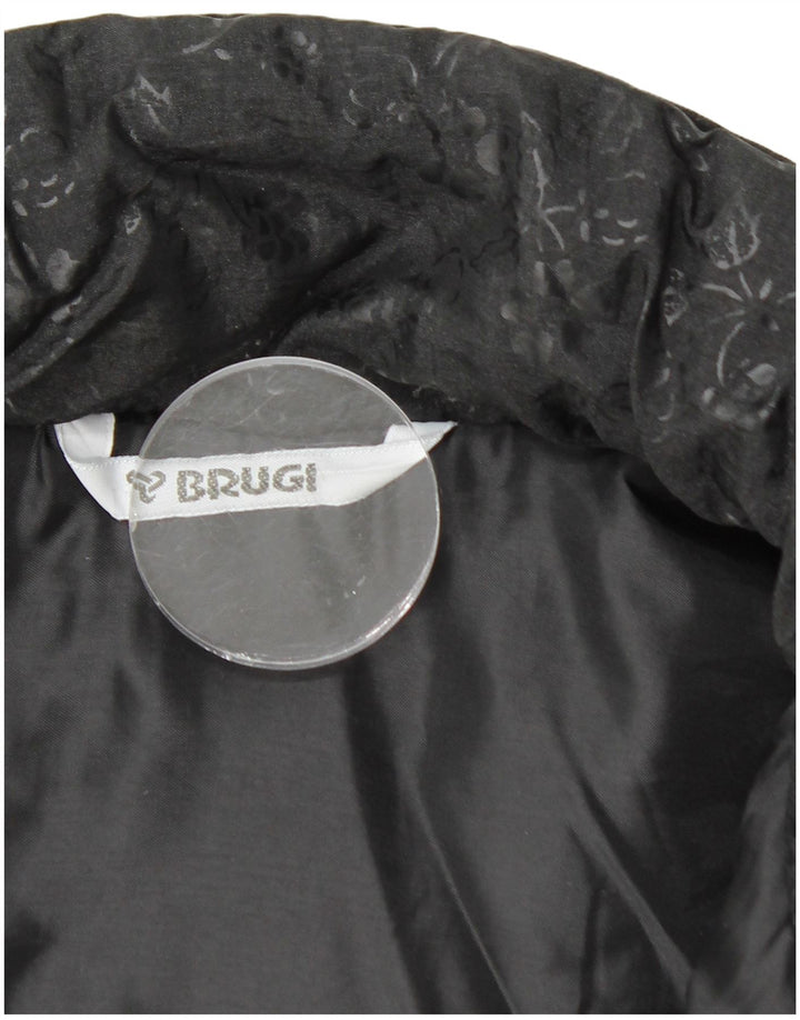BRUGI Damen Übergroße Windjacke UK 22 3XL Schwarz geblümt