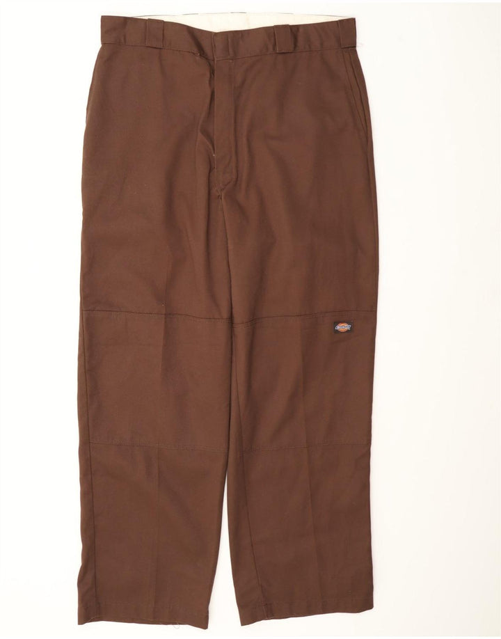 Dickies Gerade Herren-Cargohose W36 L31 Braunes Polyester