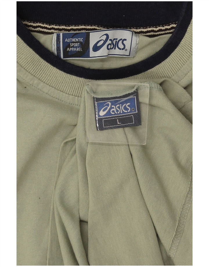 Asics Herren T-Shirt Top Large Grün Baumwolle