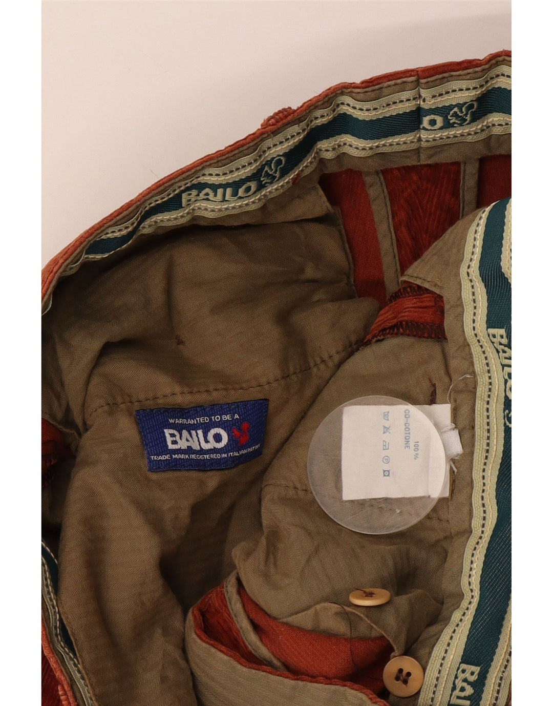 Bailo Herren-Cordhose mit Zapfen, W34, L32, Orange, Baumwolle