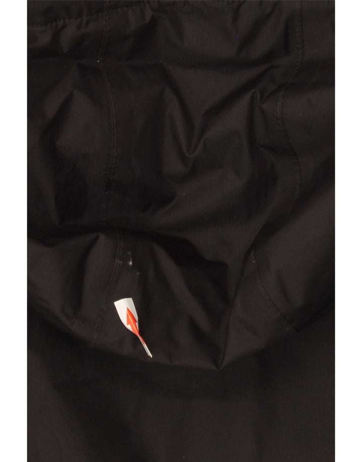 K-Way Damen-Regenjacke mit Kapuze, übergroß, Gr. 10, Größe S, Schwarz, Polyamid