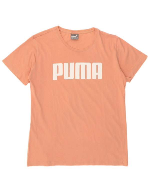 Puma Damen Grafik T-Shirt Top UK 8 Small Pink