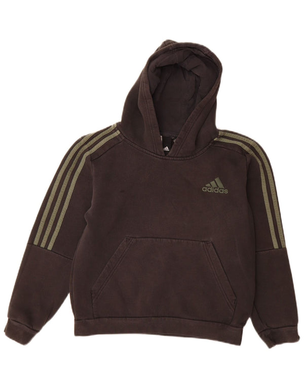 Adidas Jungen Kapuzenpullover 11–12 Jahre, schwarze Baumwolle