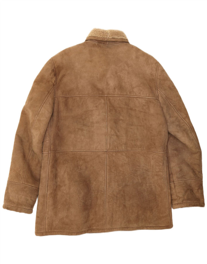 Everest Herren Shearling Jacke IT 54 2XL Beige