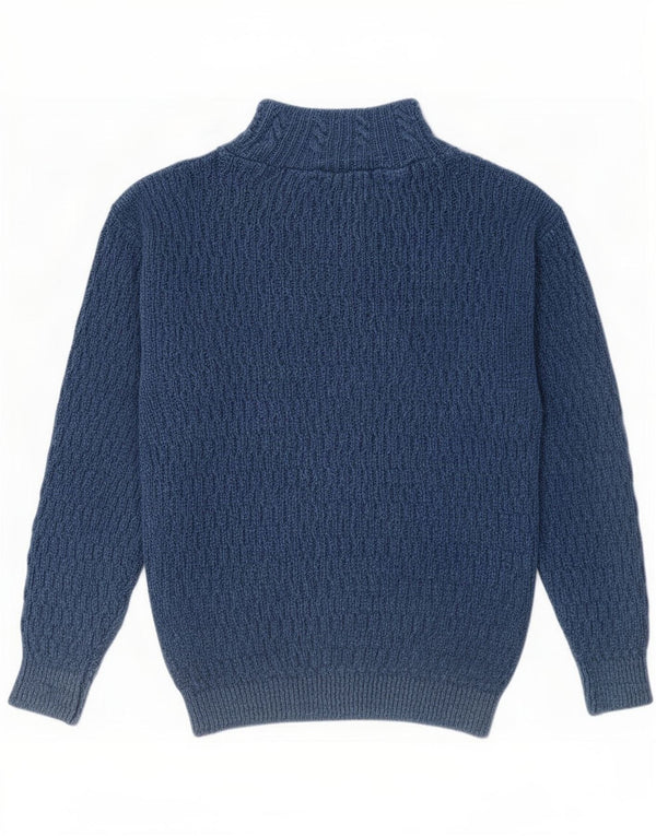 Blue Willi's Rollkragenpullover für Herren, groß, gefleckte Baumwolle