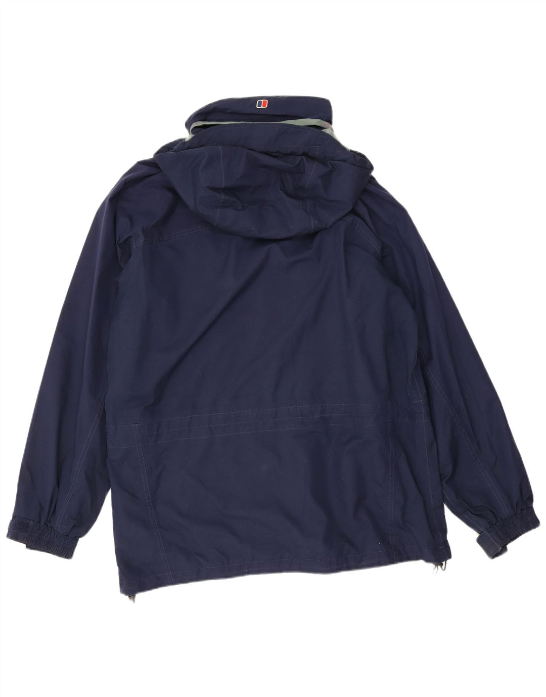 Berghaus Herren-Regenjacke mit Kapuze, UK 40, Größe L, marineblaues Nylon