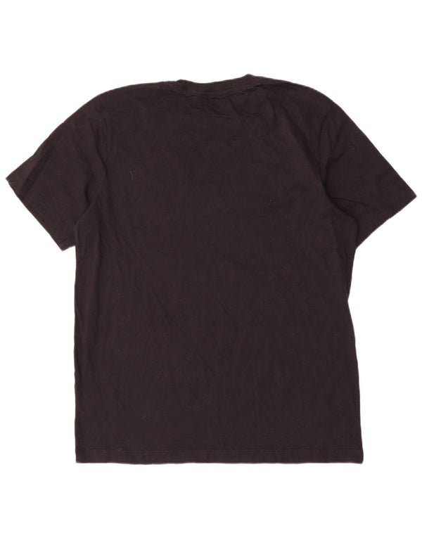 Nike Herren T-Shirt Top Large Schwarz Baumwolle