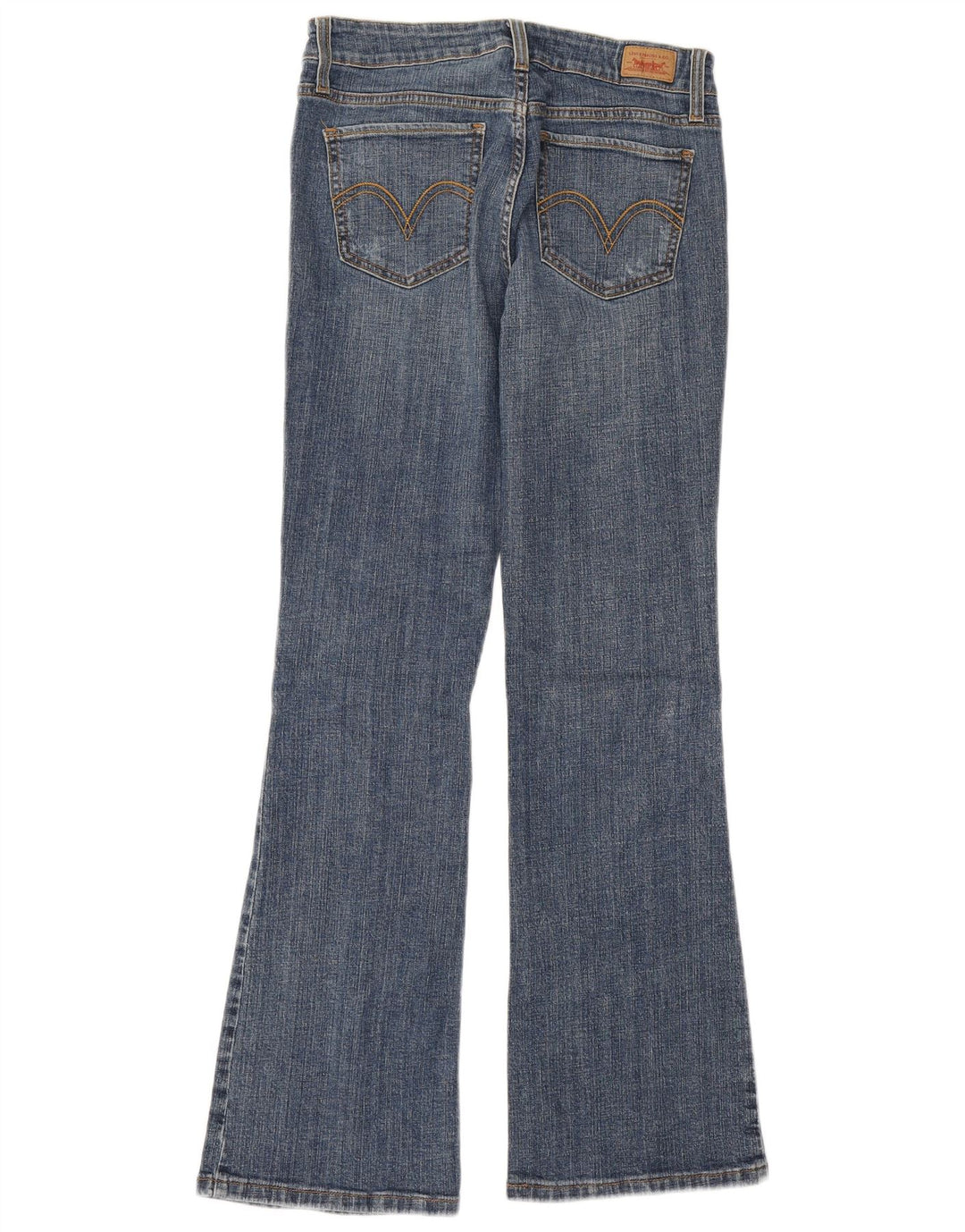 LEVI'S Damen 518 Super Low Bootcut Jeans US 5 Medium W28 L31 Blaue Baumwolle