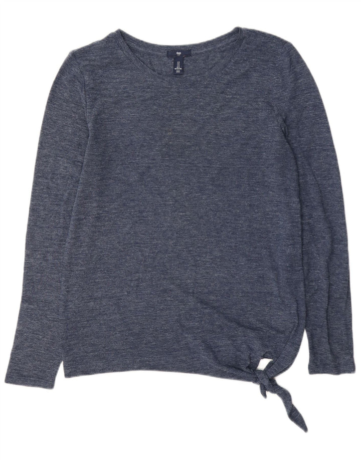 Gap Damen-Oberteil in Übergröße, langärmlig, UK 10, Größe S, Marineblau, Polyester