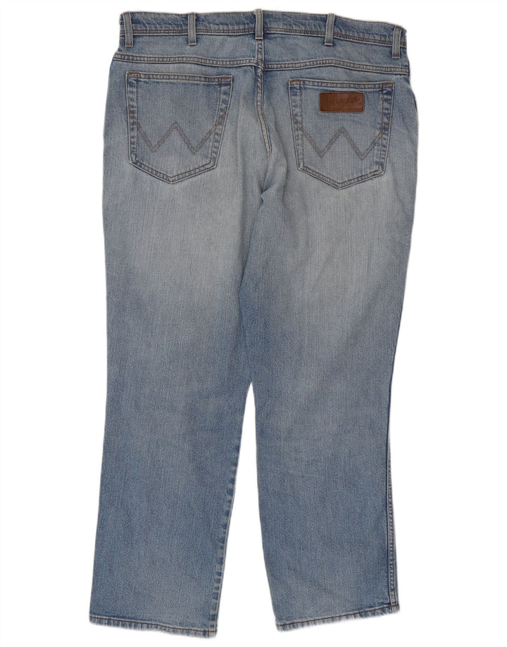 Wrangler Herren Texas Stretch Straight Jeans W38 L30 Blaue Baumwolle