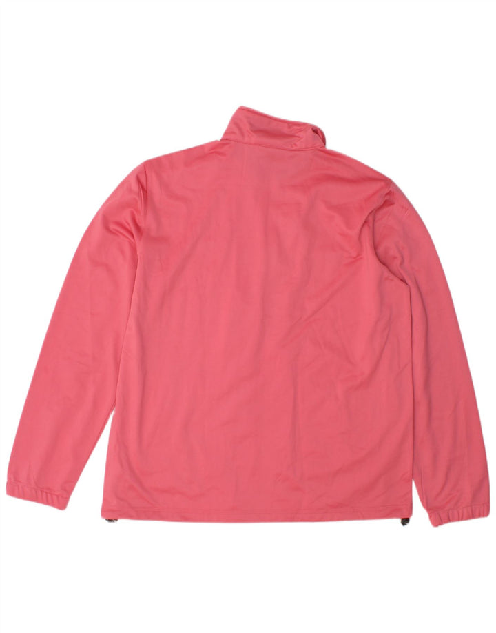 Diadora Damen-Trainingsanzug-Top-Jacke UK 18 XL Rosa Polyester