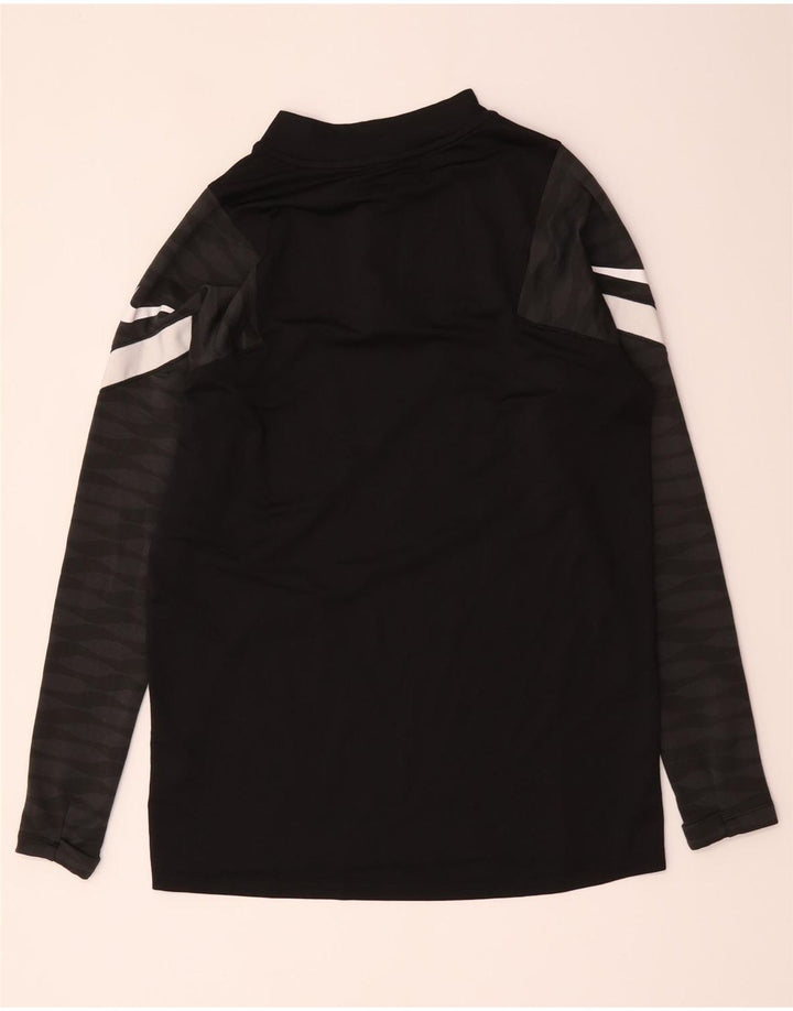 Nike Herren Dri Fit Pullover-Trainingsanzugoberteil mit Reißverschluss, Mittelschwarz, Farbblock