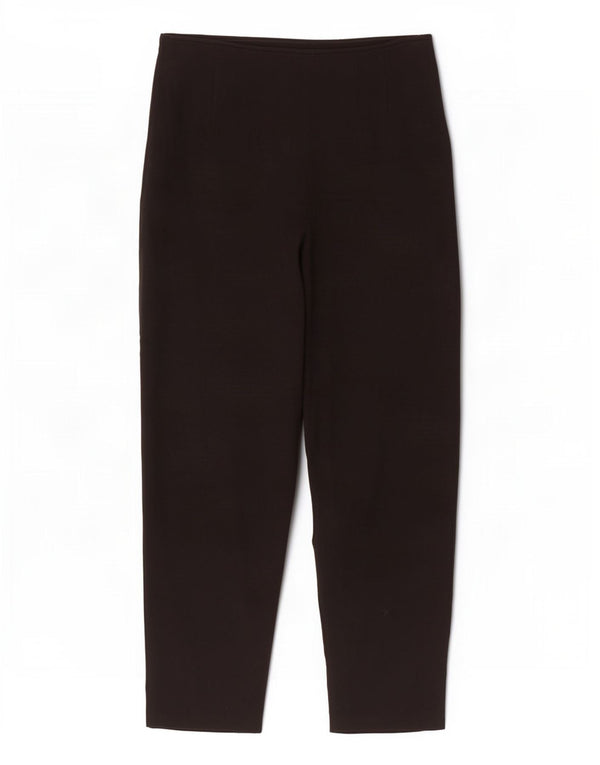Zara Damen Tapered Casual Hose Medium W28 L26 Schwarze Viskose