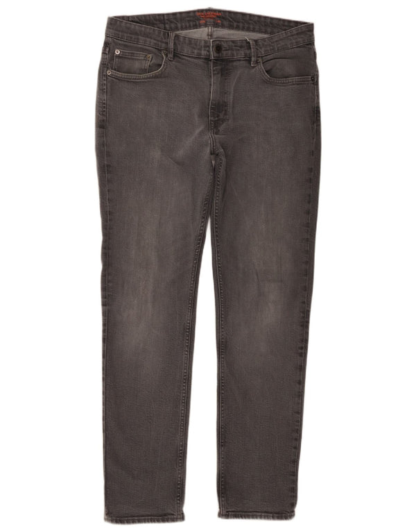 Ben Sherman Herren Skinny Jeans W36 L32 Graue Baumwolle