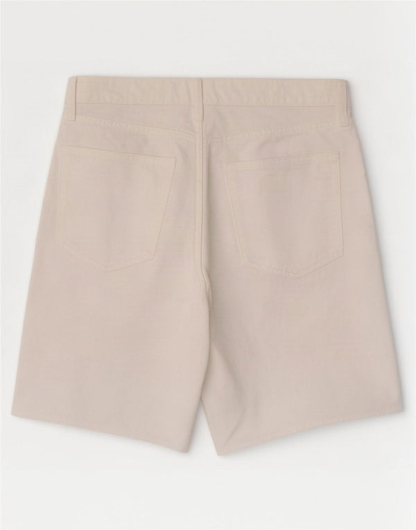 Marks & Spencer Damen Bermuda Denim Shorts UK 16 Large W34 Weiße Baumwolle