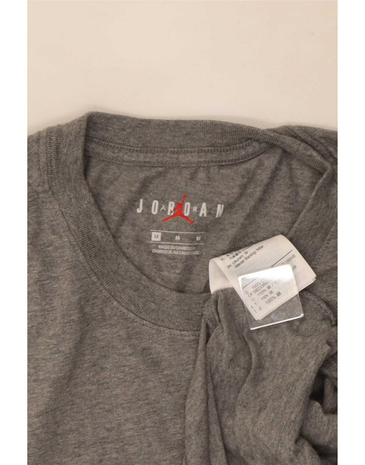 Jordan Herren Grafik-T-Shirt aus mittelgrauer Baumwolle