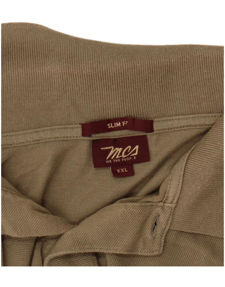 Marlboro Classics Herren Slim Fit Poloshirt 2XL Beige